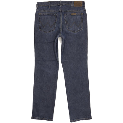 Wrangler Durable Quality Men Blue Straight Regular Stretch Jeans W36 L31