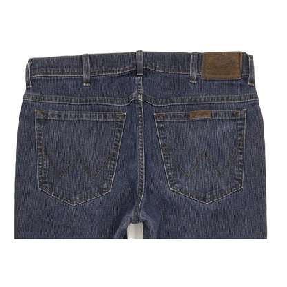Wrangler Durable Quality Men Blue Straight Regular Stretch Jeans W36 L31