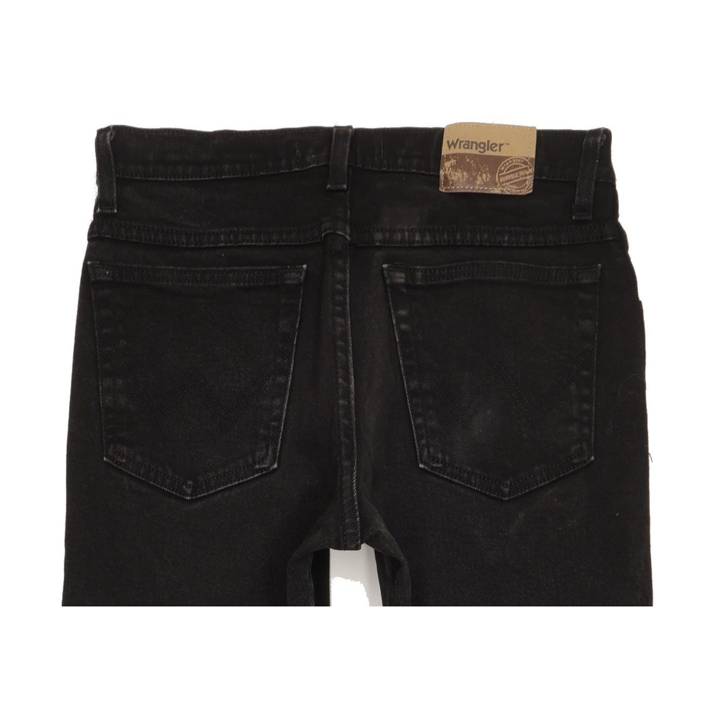 Wrangler Durable Quality Men Black Straight Regular Stretch Jeans W31 L30