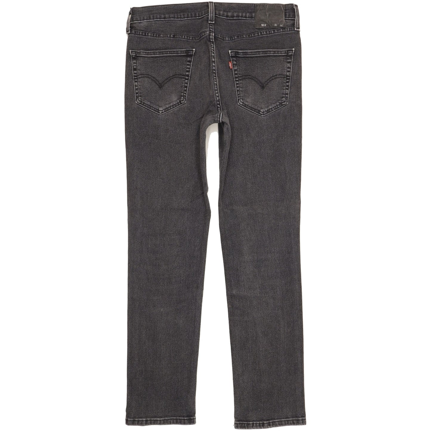 Levi's 511 Men Black Straight Slim Stretch Jeans W33 L32