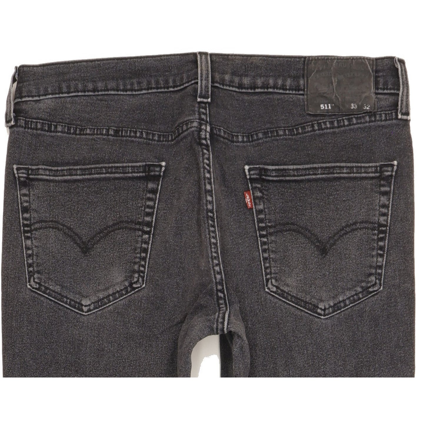 Levi's 511 Men Black Straight Slim Stretch Jeans W33 L32