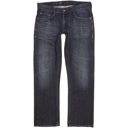 Mustang New Oregon Men Navy Straight Slim Jeans W34 L31