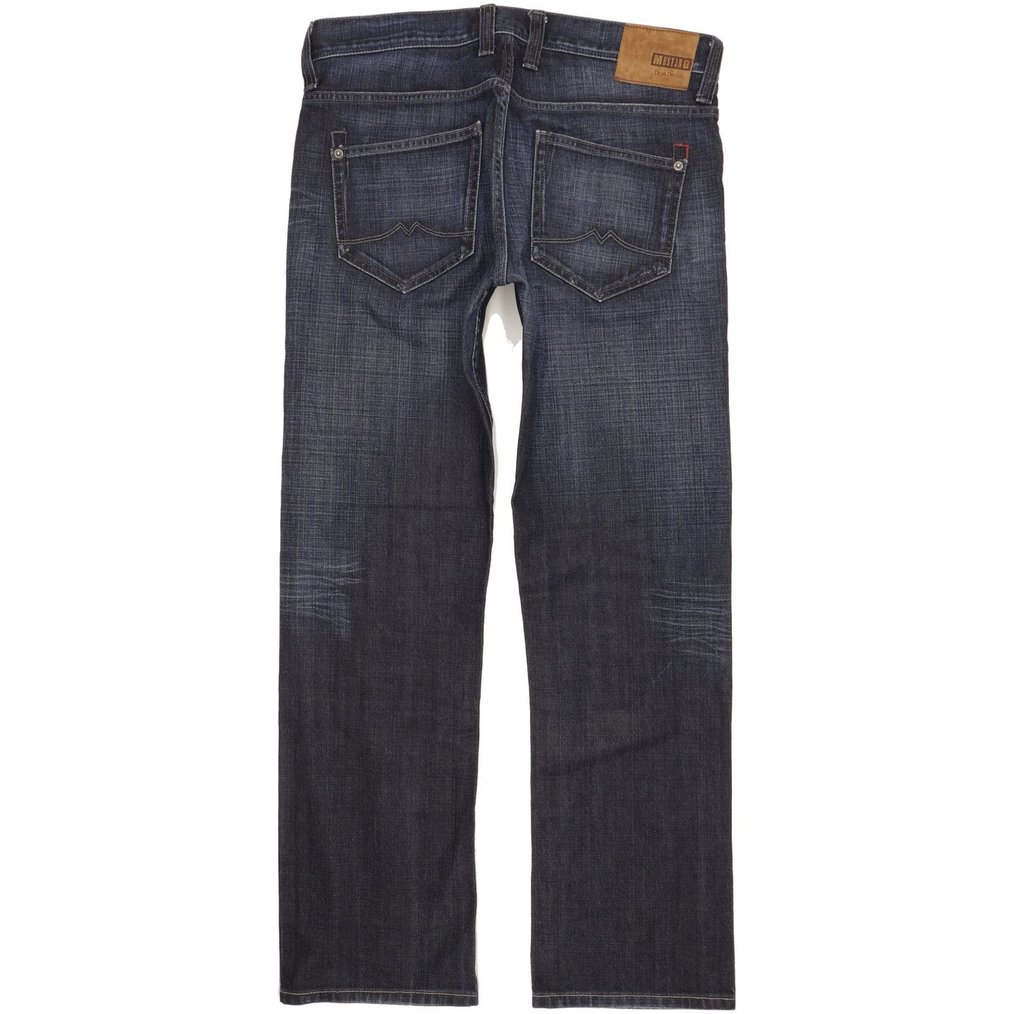 Mustang New Oregon Men Navy Straight Slim Jeans W34 L31