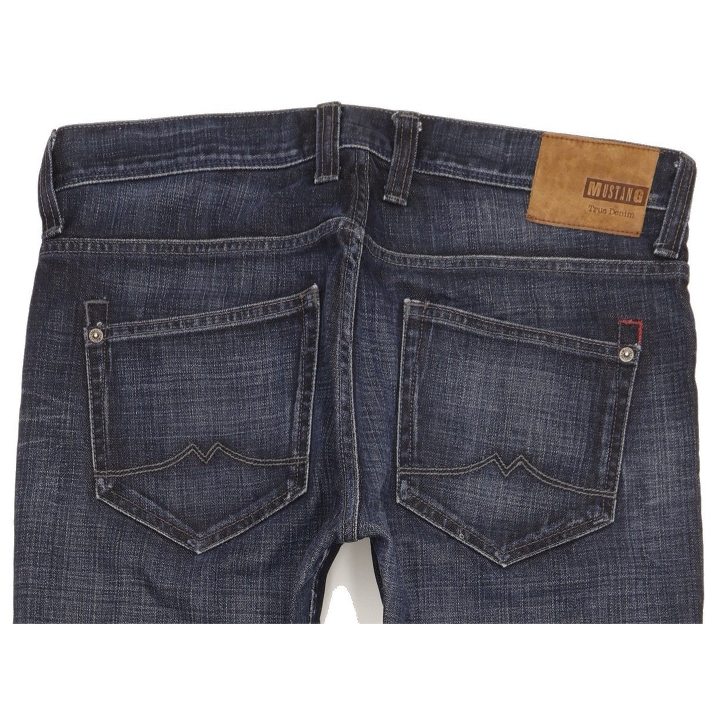 Mustang New Oregon Men Navy Straight Slim Jeans W34 L31