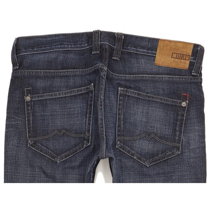 Mustang New Oregon Men Navy Straight Slim Jeans W34 L31
