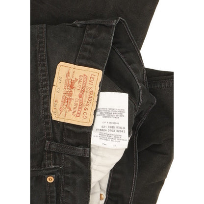 Levi's 521 Men Black Straight Regular Jeans W34 L32