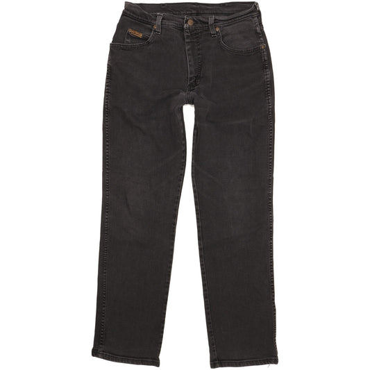 Wrangler Men Black Straight Regular Jeans W30 L30