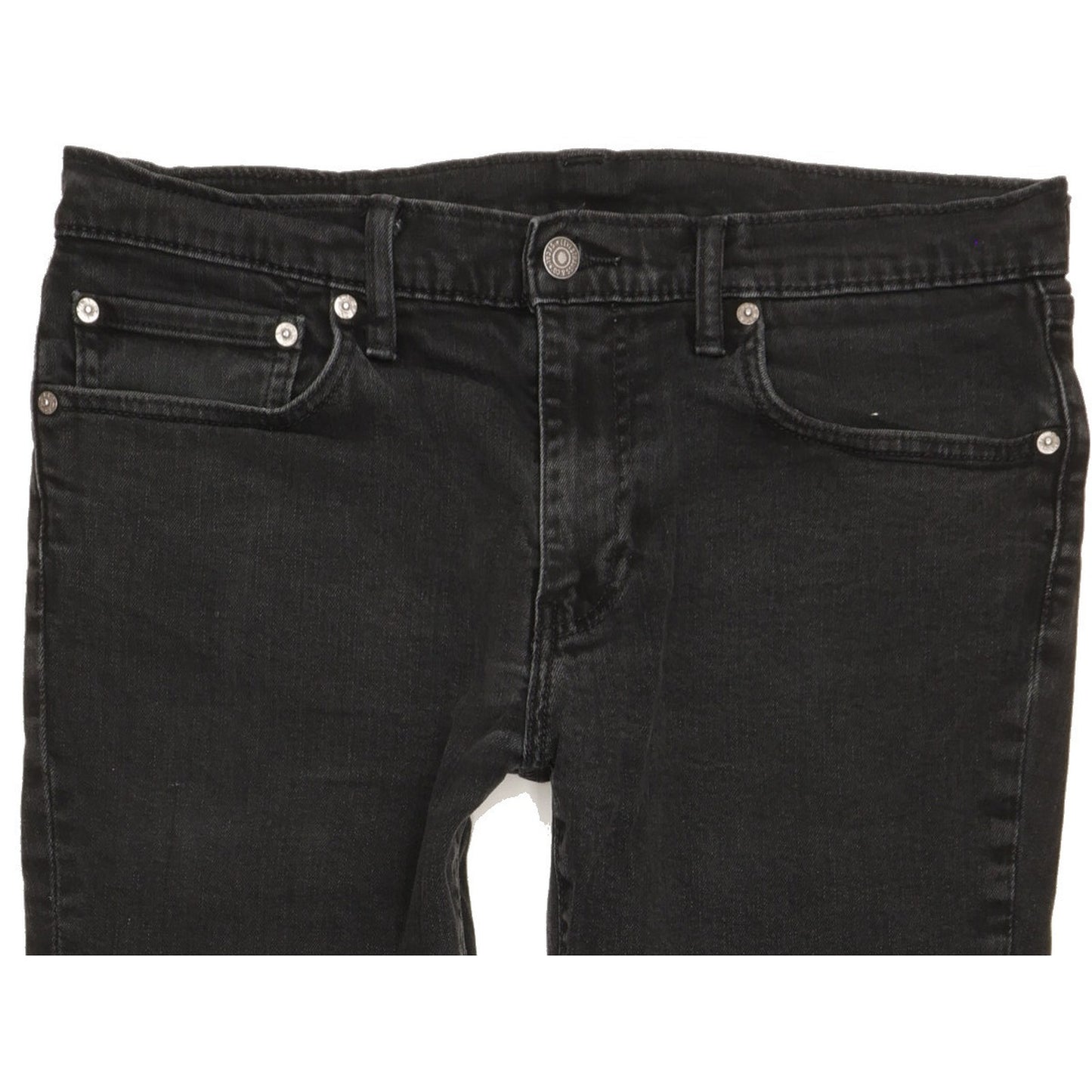 Levi's 511 Men Black Straight Slim Stretch Jeans W34 L29