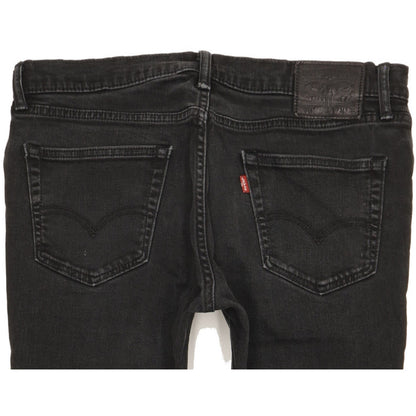 Levi's 511 Men Black Straight Slim Stretch Jeans W34 L29