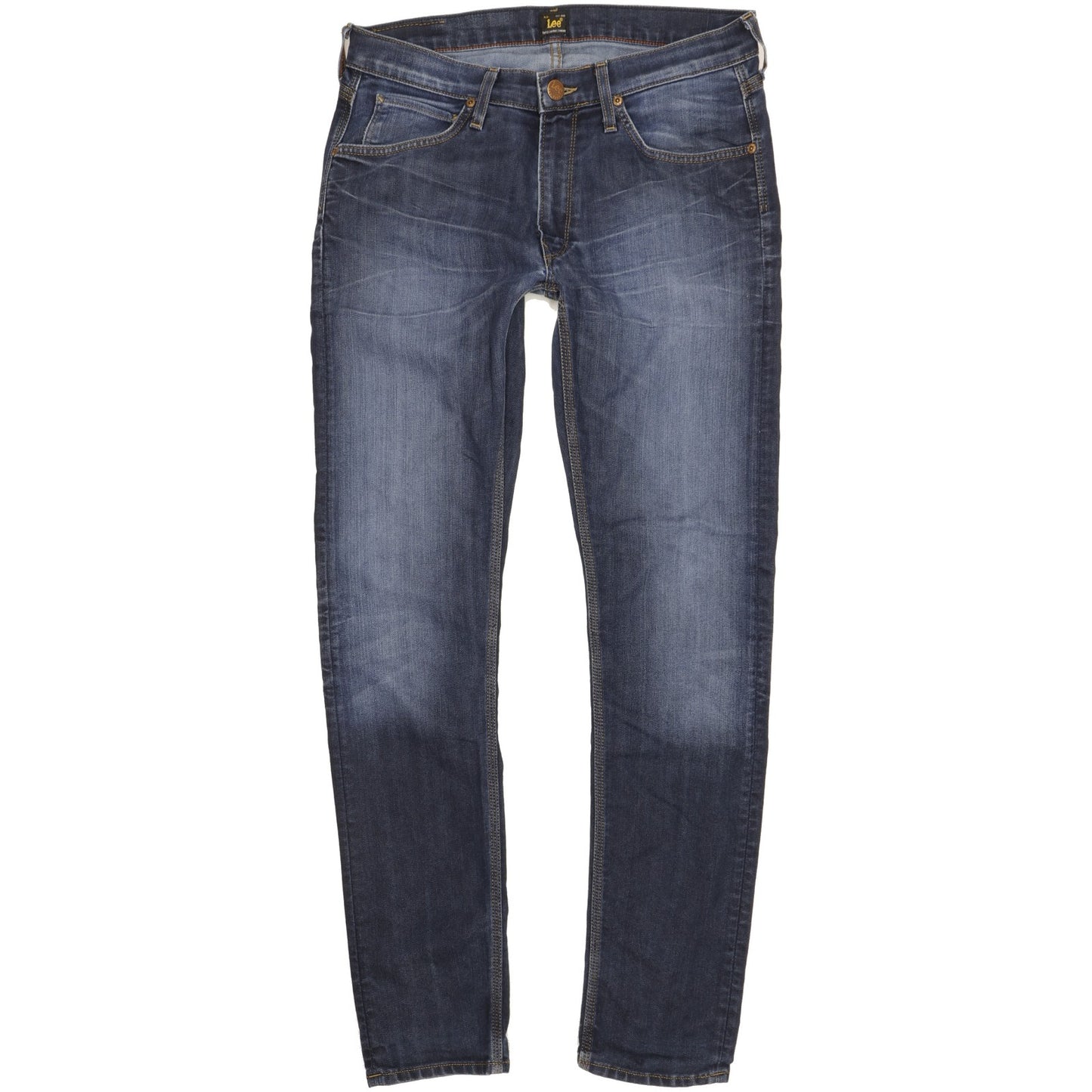 Lee Luke Men Blue Skinny Slim Stretch Jeans W32 L32