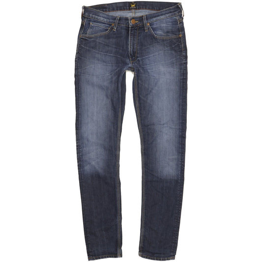 Lee Luke Men Blue Skinny Slim Stretch Jeans W32 L32