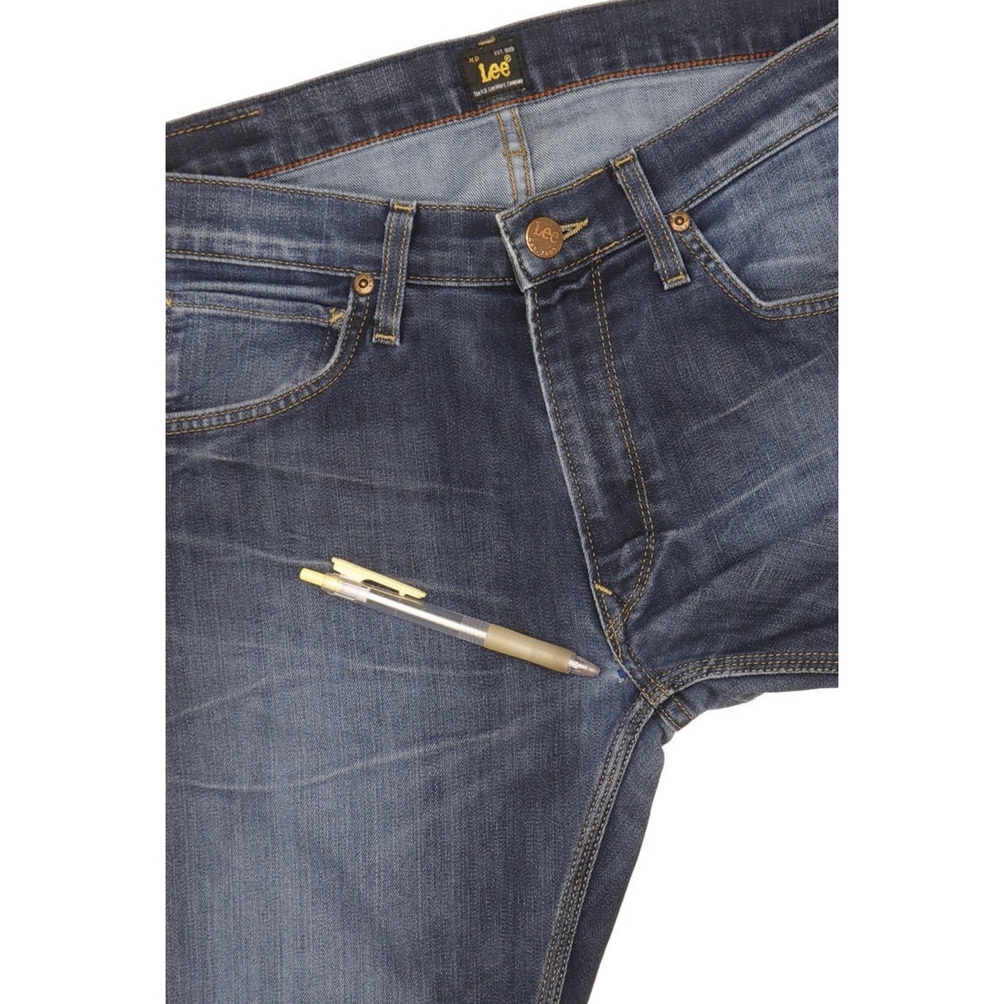 Lee Luke Men Blue Skinny Slim Stretch Jeans W32 L32
