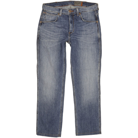 Wrangler Greensboro Men Blue Straight Regular Stretch Jeans W32 L28
