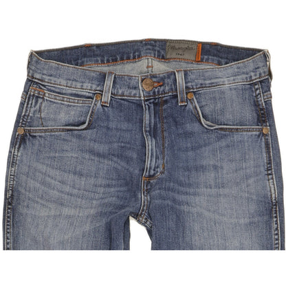Wrangler Greensboro Men Blue Straight Regular Stretch Jeans W32 L28