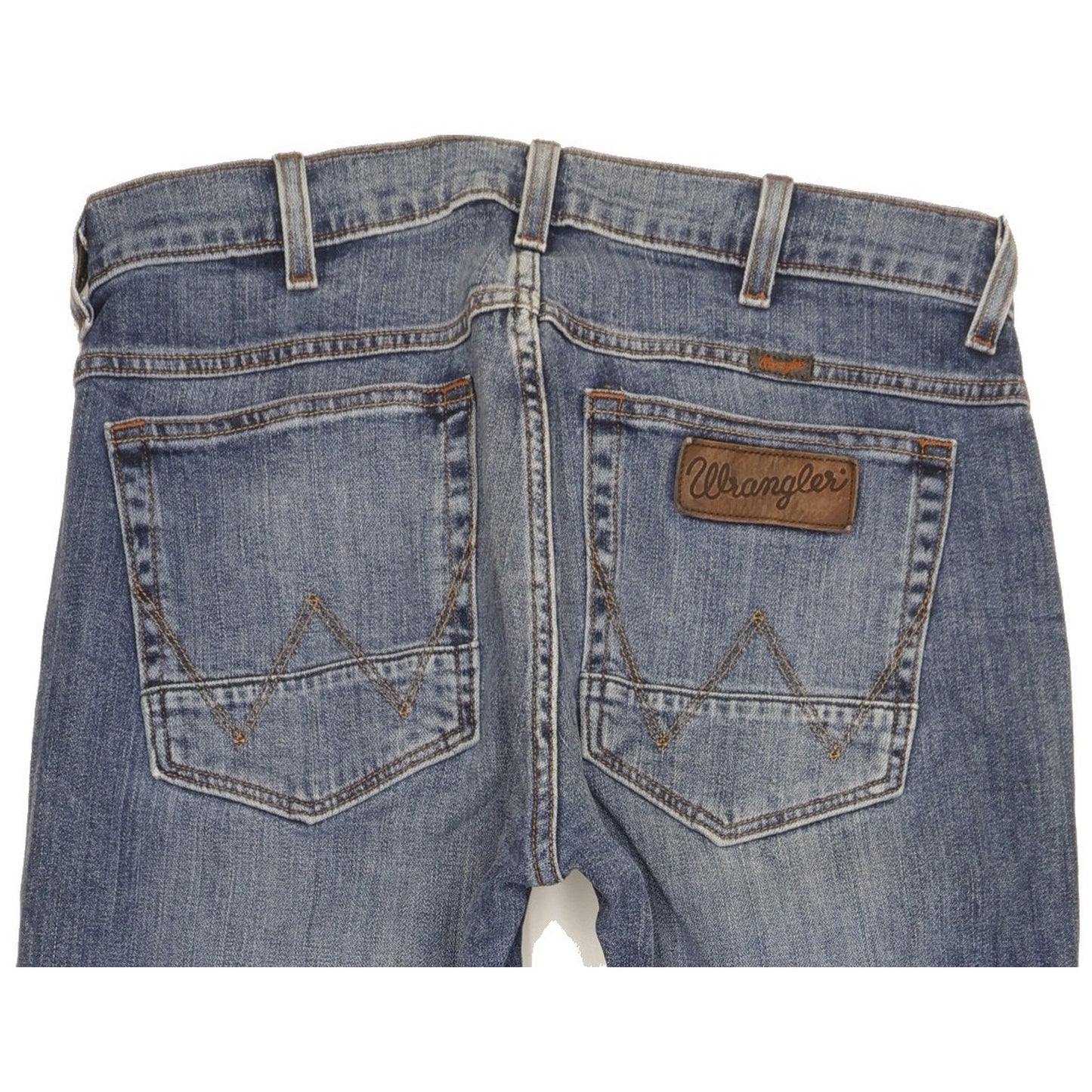 Wrangler Greensboro Men Blue Straight Regular Stretch Jeans W32 L28