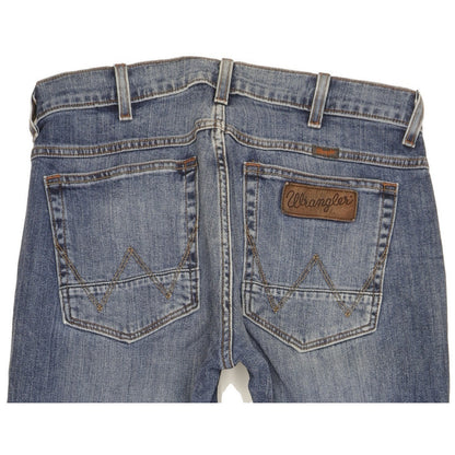 Wrangler Greensboro Men Blue Straight Regular Stretch Jeans W32 L28