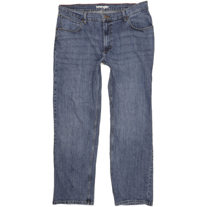 Wrangler Men Blue Straight Regular Stretch Jeans W38 L31