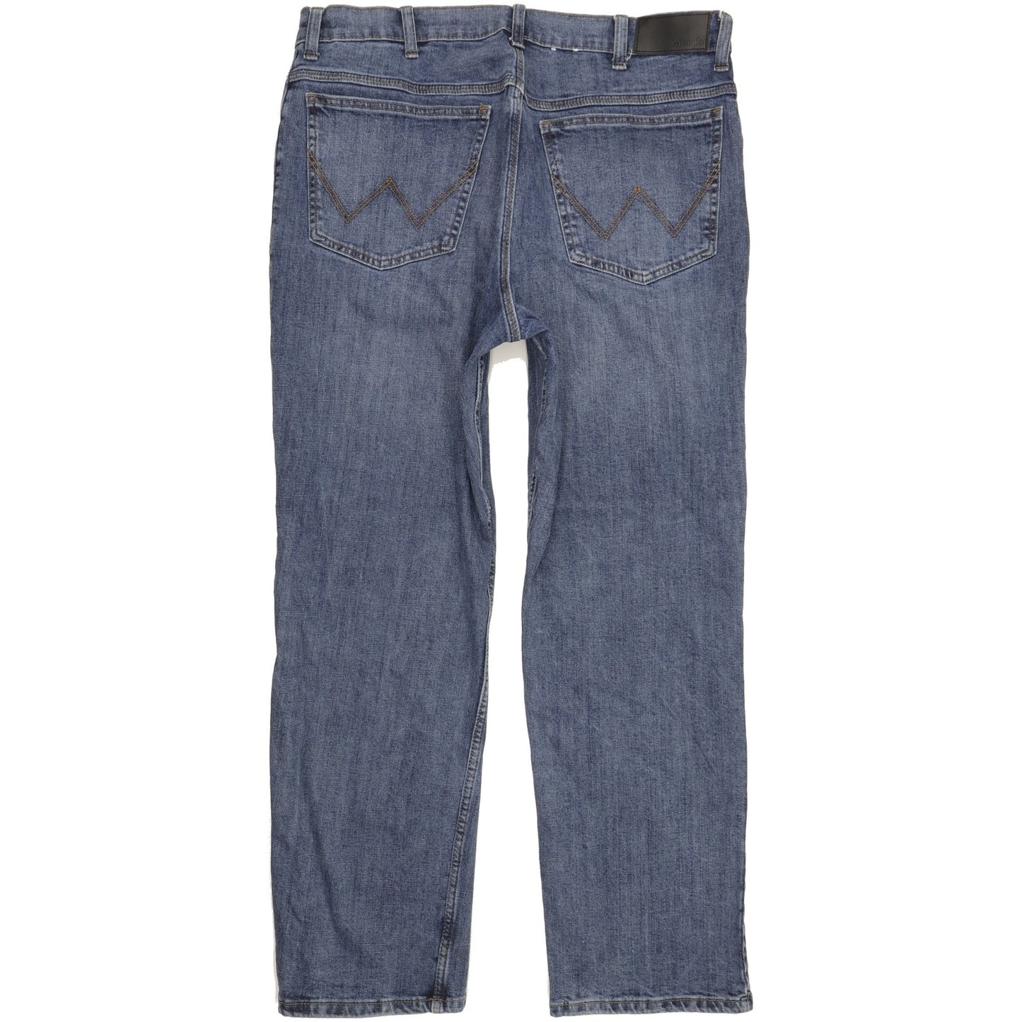 Wrangler Men Blue Straight Regular Stretch Jeans W38 L31