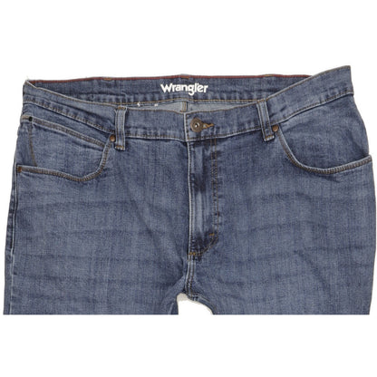 Wrangler Men Blue Straight Regular Stretch Jeans W38 L31