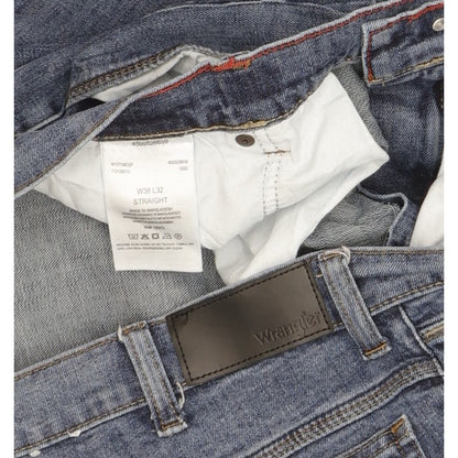 Wrangler Men Blue Straight Regular Stretch Jeans W38 L31