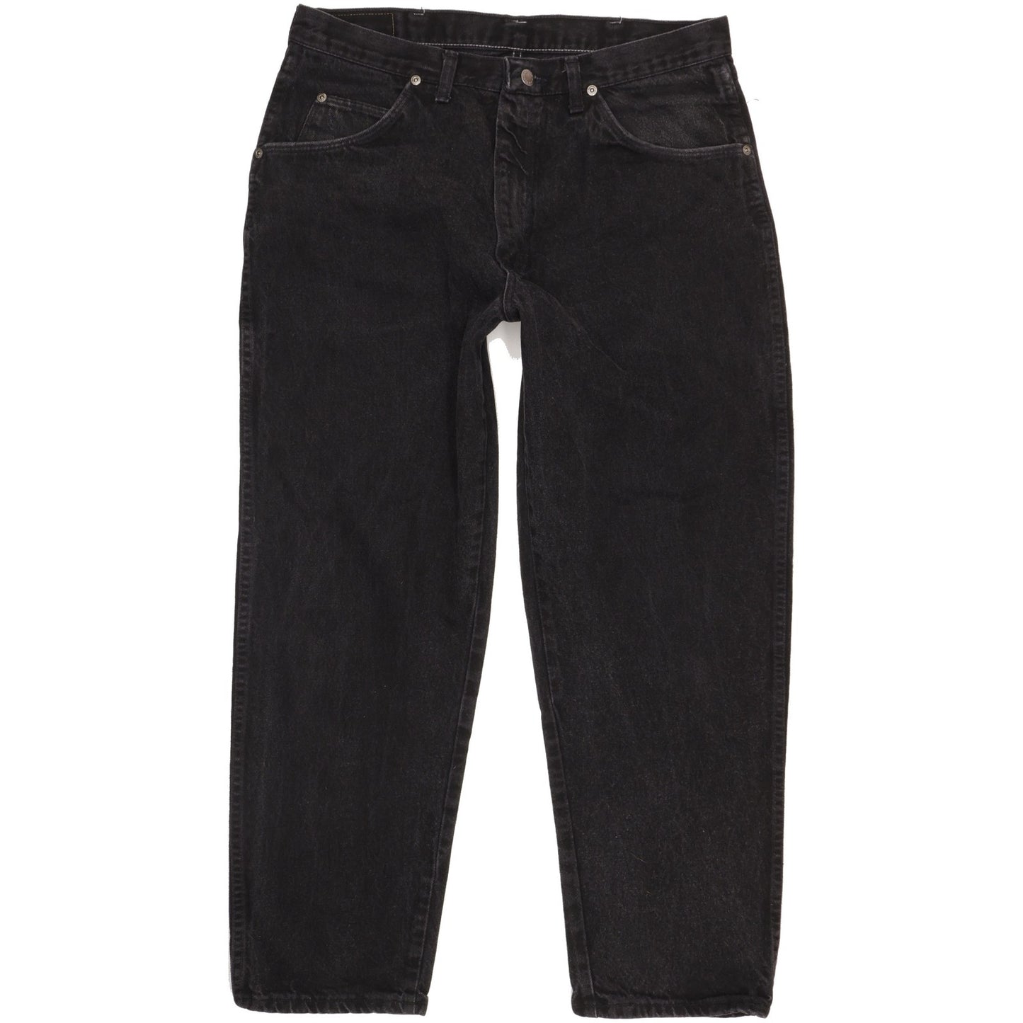 Wrangler Men Black Straight Regular Jeans W36 L29