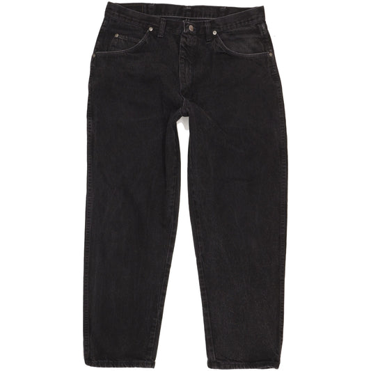 Wrangler Men Black Straight Regular Jeans W36 L29