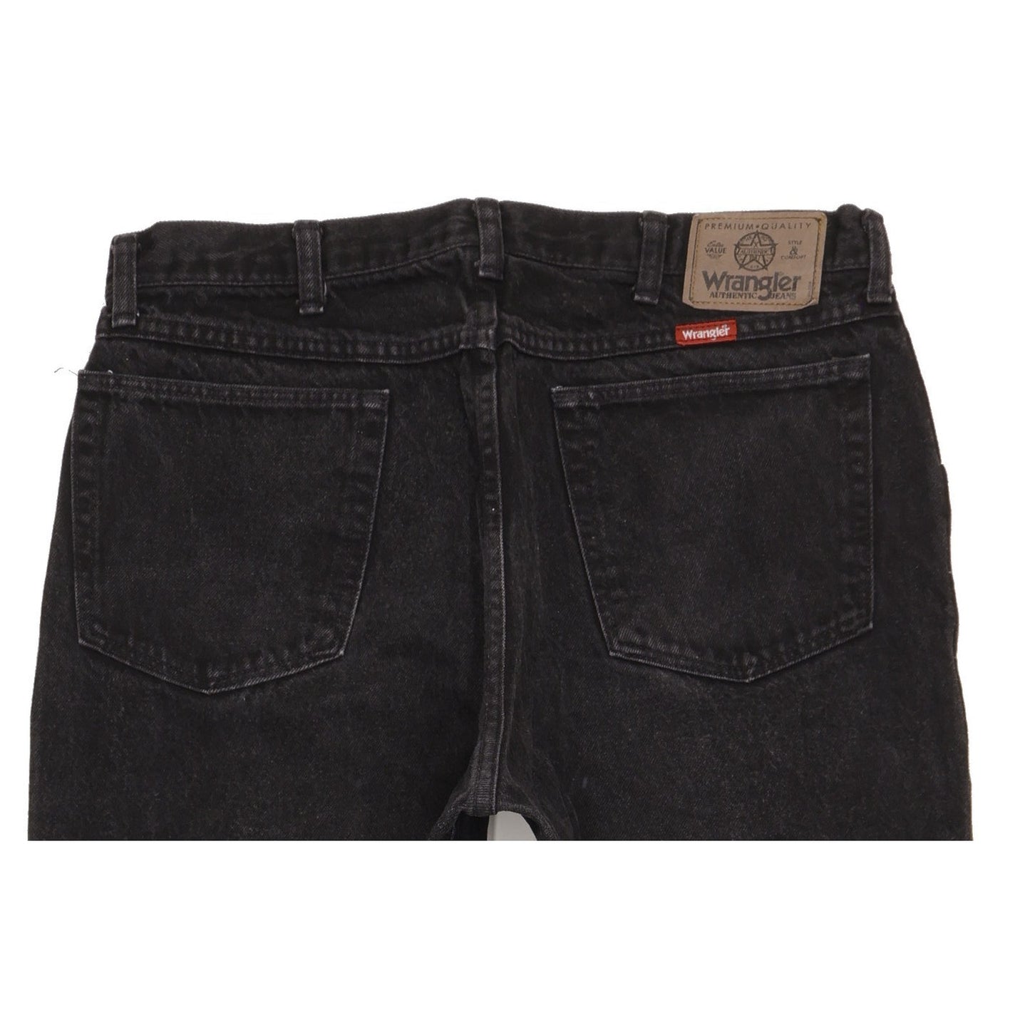 Wrangler Men Black Straight Regular Jeans W36 L29