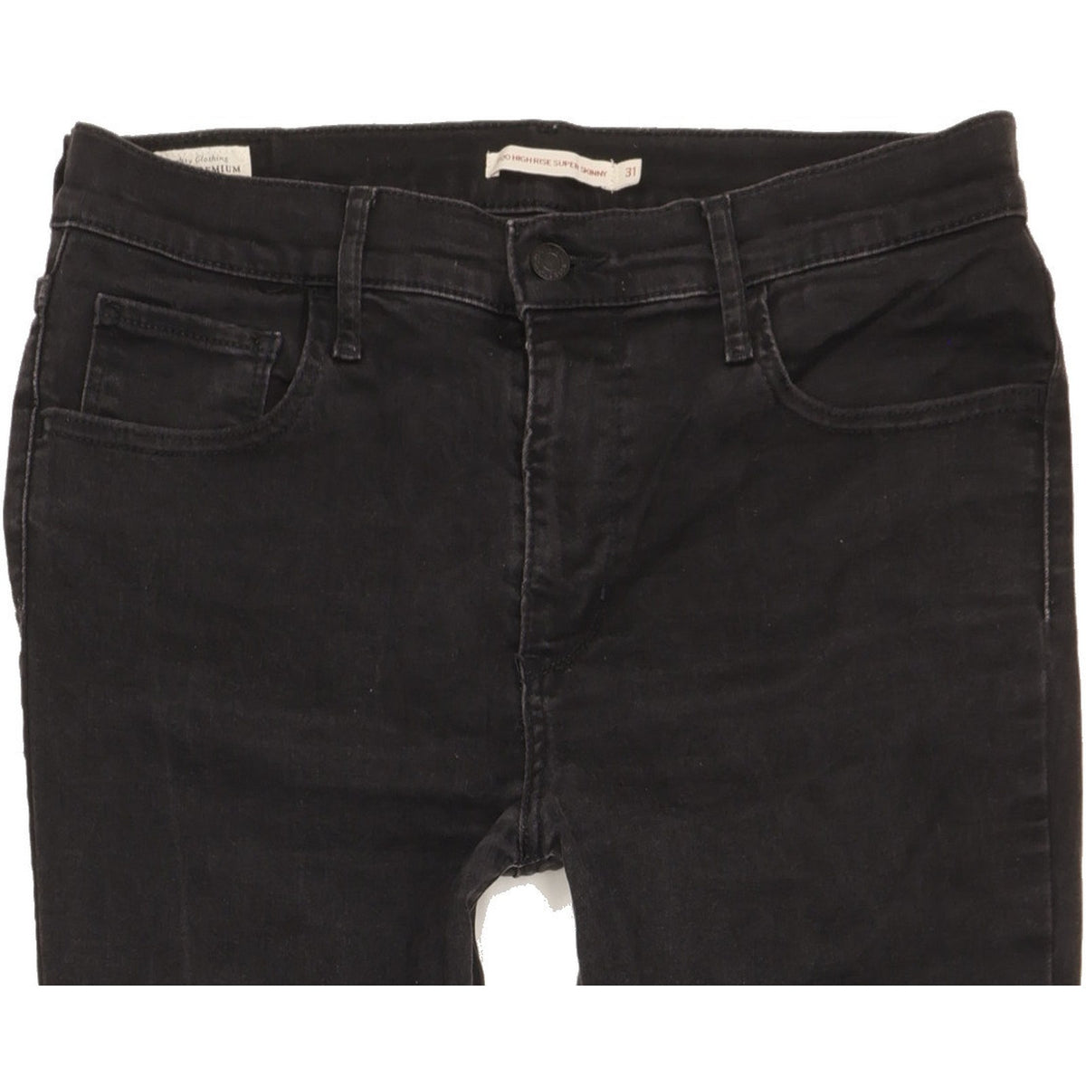 Levi's 720 Black Skinny Slim Stretch Jeans High Waisted W31 L31