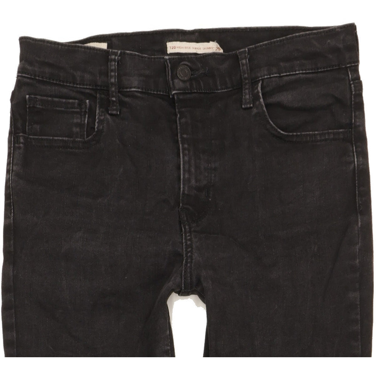 Levi's 720 Women Black Skinny Slim Stretch Jeans W29 L33