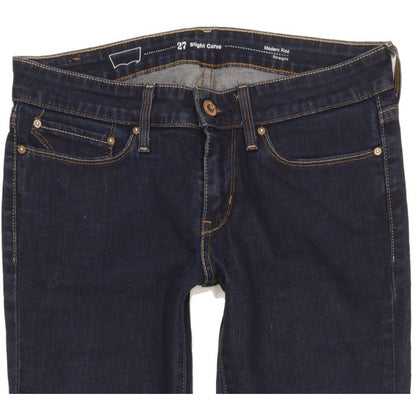 Levi's Slight Curve Women Blue Straight Slim Stretch Jeans W27 L30