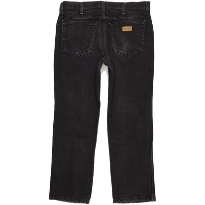 Wrangler Texas Men Black Straight Regular Jeans W36 L29