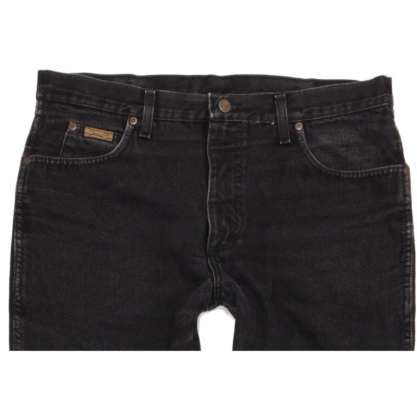 Wrangler Texas Men Black Straight Regular Jeans W36 L29