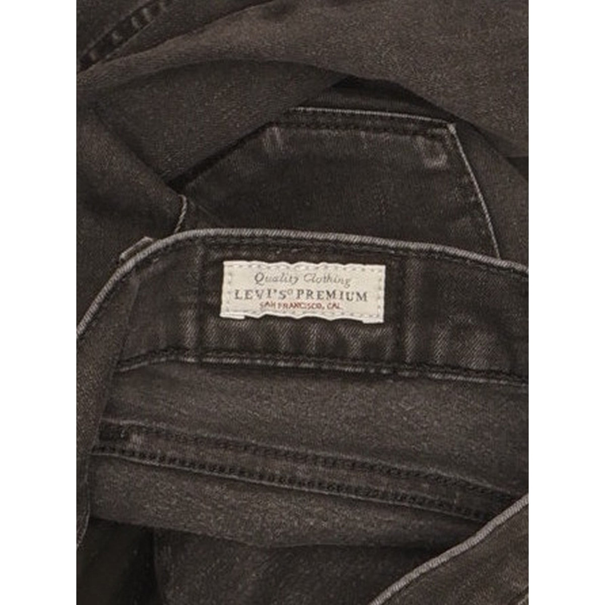 Levi's 710 Super Women Black Skinny Slim Stretch Jeans W27 L29