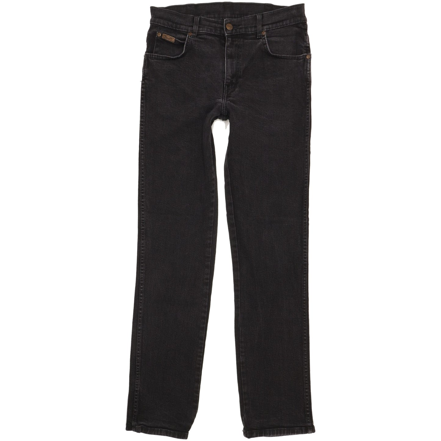 Wrangler Texas Men Black Straight Regular Stretch Jeans W32 L33