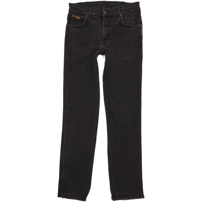Wrangler Texas Men Black Straight Regular Stretch Jeans W32 L33