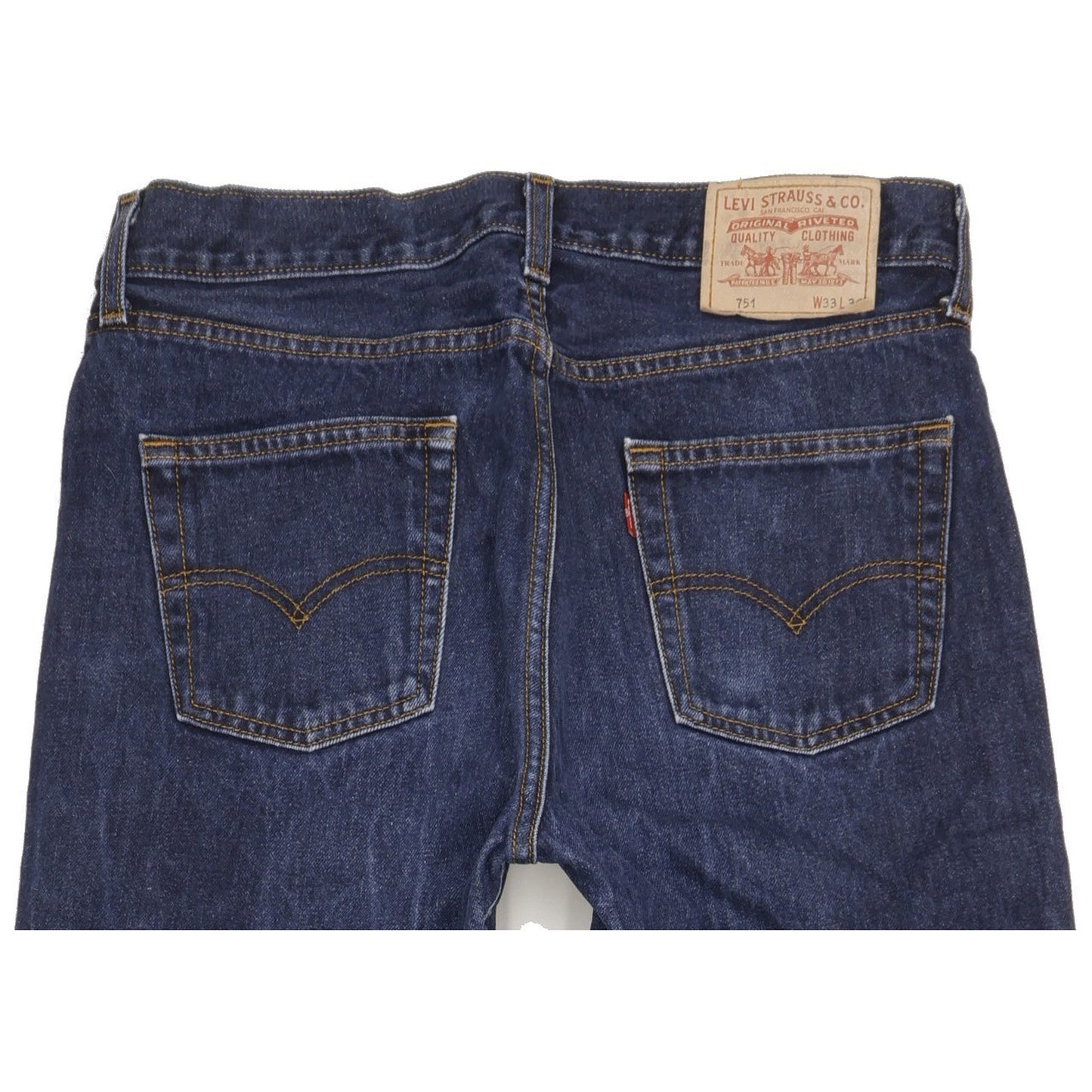 Levi's 751 Men Blue Straight Regular Jeans W33 L35