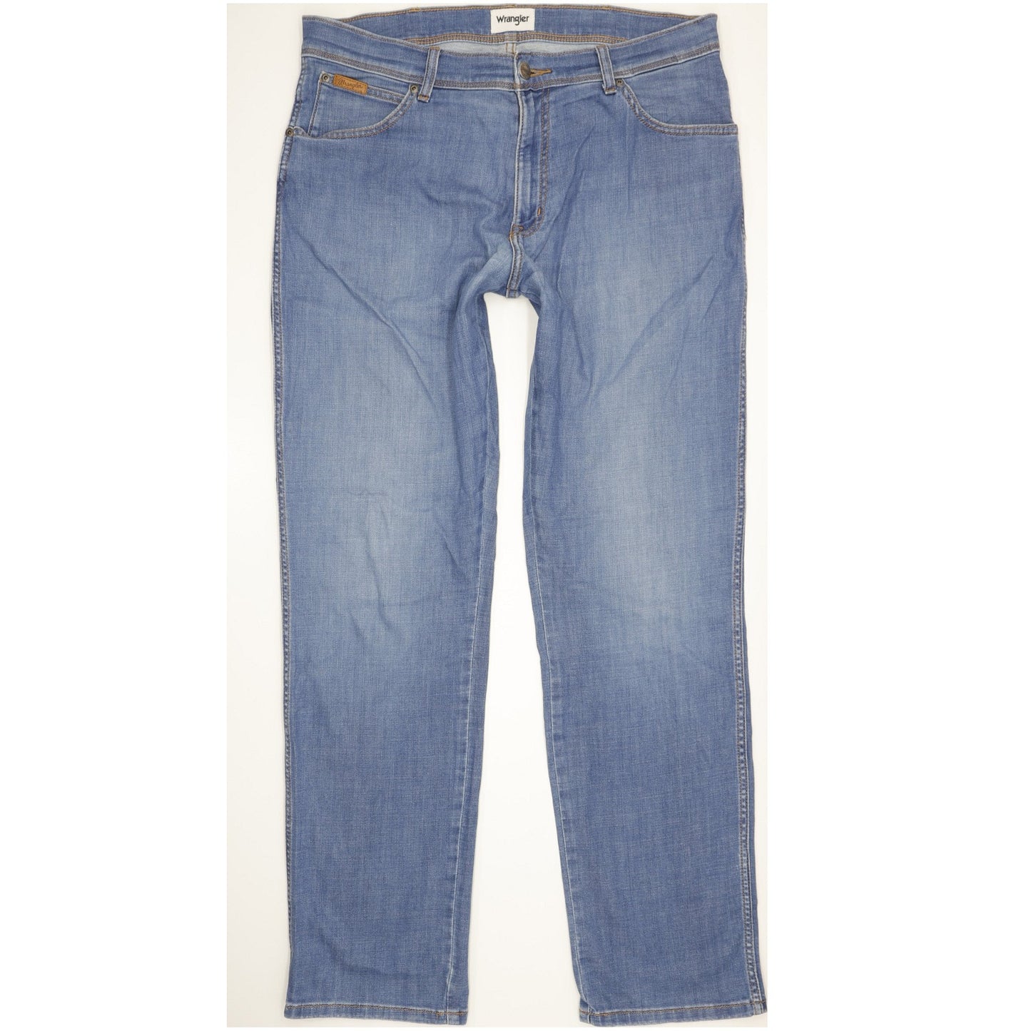 Wrangler Texas Men Blue Straight Regular Stretch Jeans W36 L33