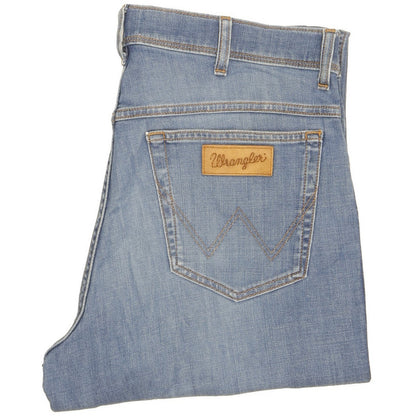 Wrangler Texas Men Blue Straight Regular Stretch Jeans W36 L33