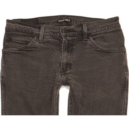 Levi's Line 8 Men Black Skinny Slim Stretch Jeans W31 L27