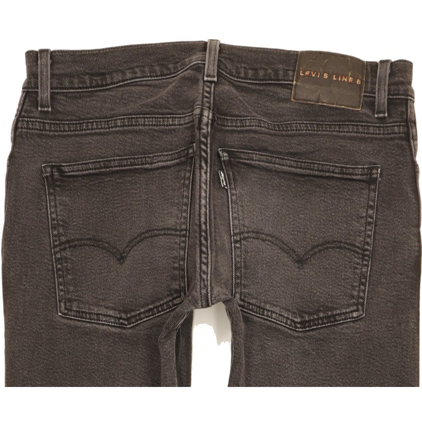 Levi's Line 8 Men Black Skinny Slim Stretch Jeans W31 L27