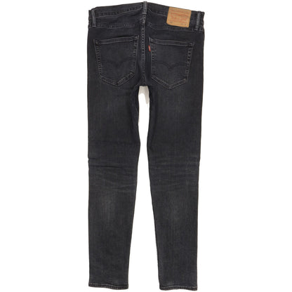Levi's 512 Men Black Tapered Slim Stretch Jeans W32 L31