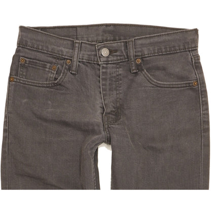 Levi's 511 Men Grey Straight Slim Stretch Jeans W30 L31