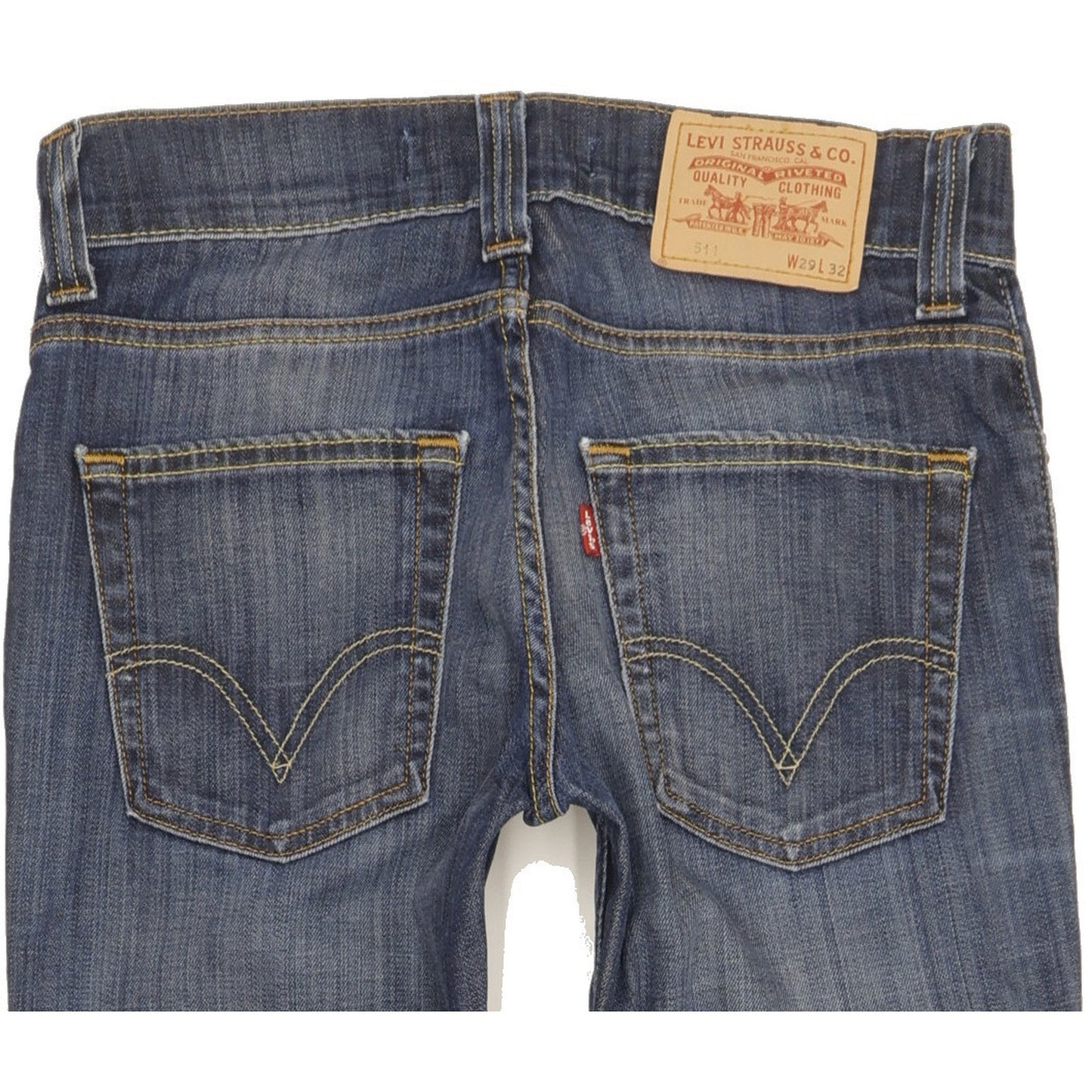 Levi's 511 Men Blue Straight Slim Stretch Jeans W29 L31