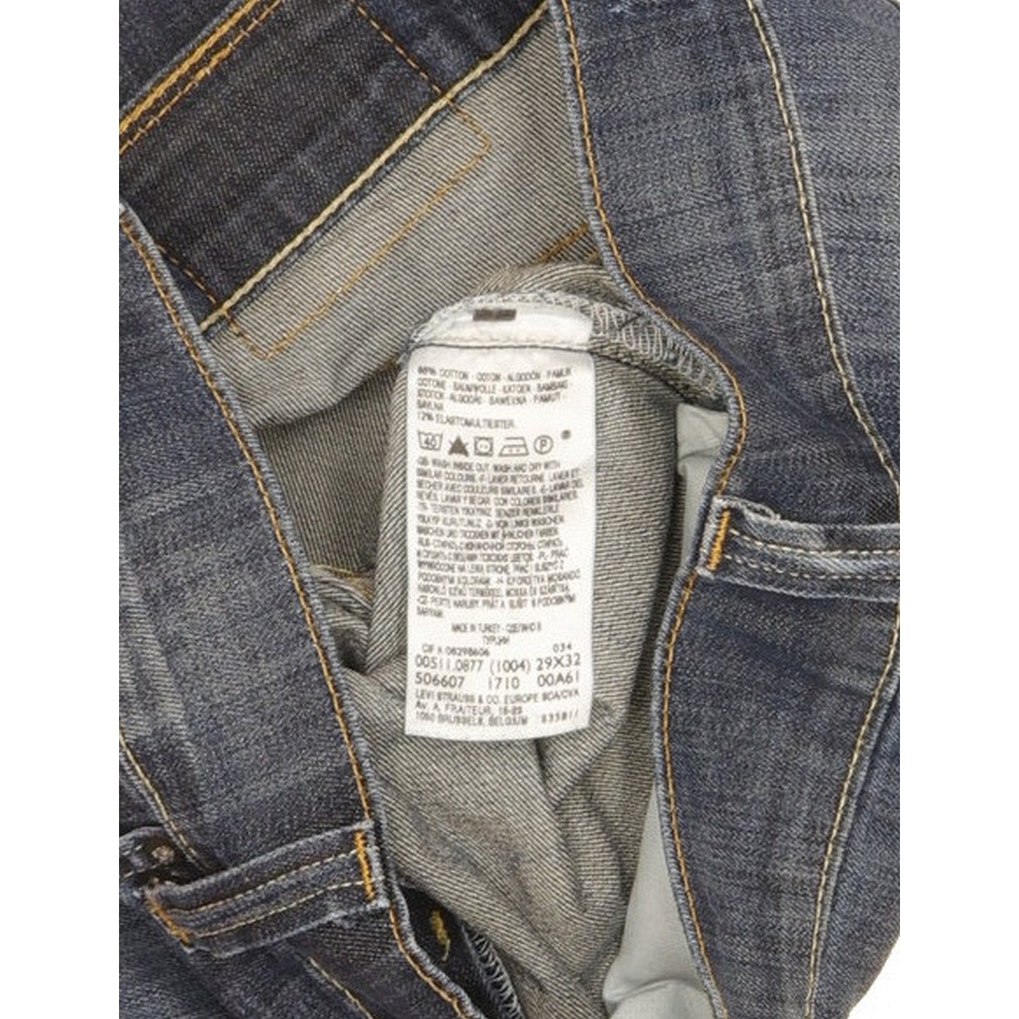 Levi's 511 Men Blue Straight Slim Stretch Jeans W29 L31