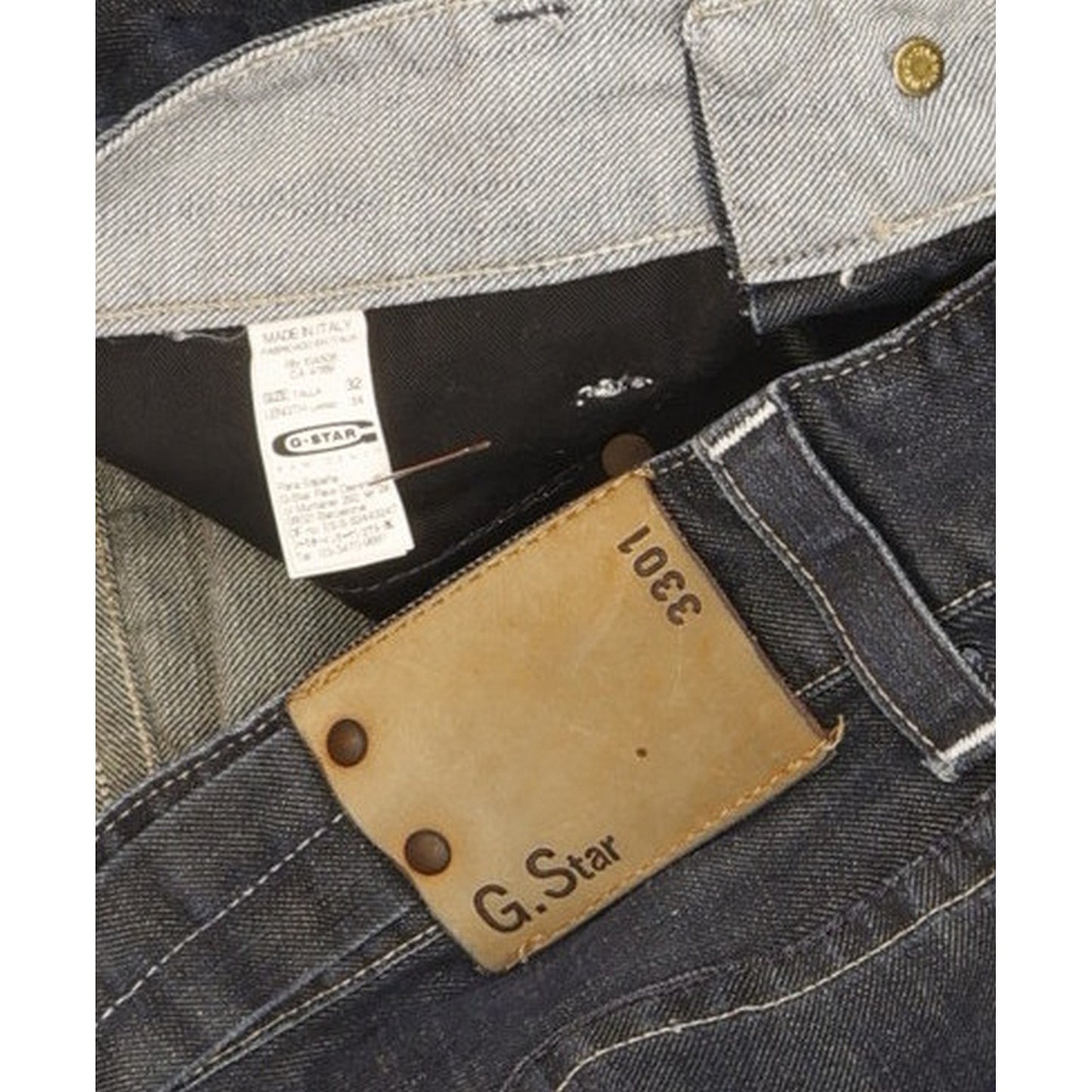 G-Star Radar Men Blue Straight Loose Jeans W32 L34