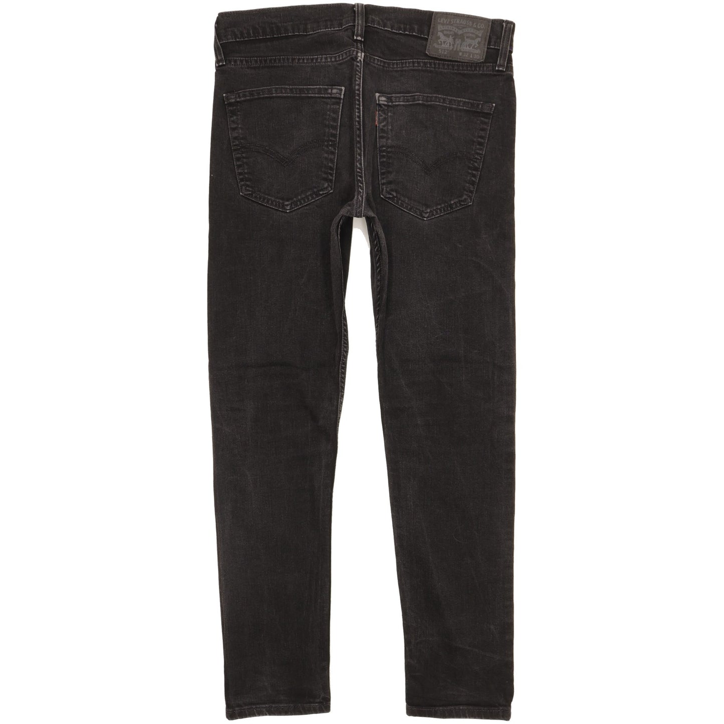 Levi's 512 Men Black Tapered Slim Stretch Jeans W32 L28