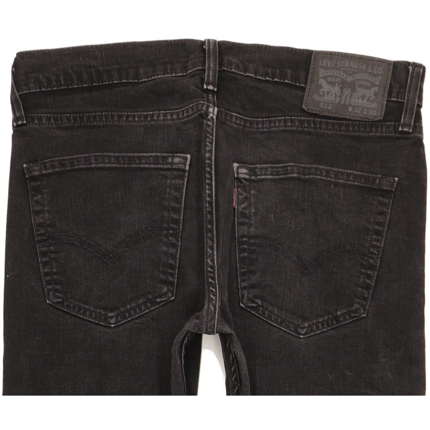 Levi's 512 Men Black Tapered Slim Stretch Jeans W32 L28