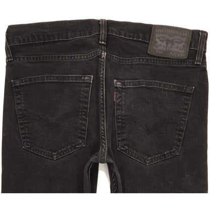 Levi's 512 Men Black Tapered Slim Stretch Jeans W32 L28