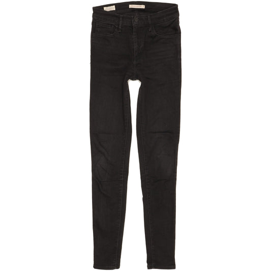 Levi's 720 Women Black Skinny Slim Stretch Jeans W27 L32