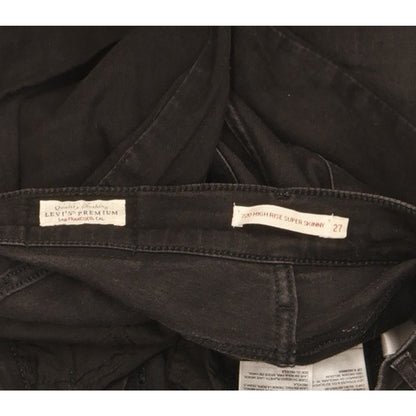 Levi's 720 Women Black Skinny Slim Stretch Jeans W27 L32